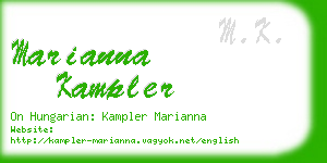 marianna kampler business card